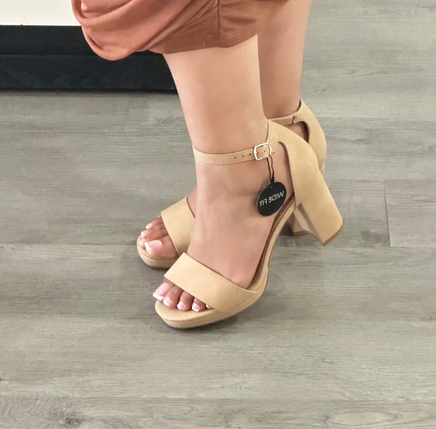 Cali Wide Fit Nude Heel
