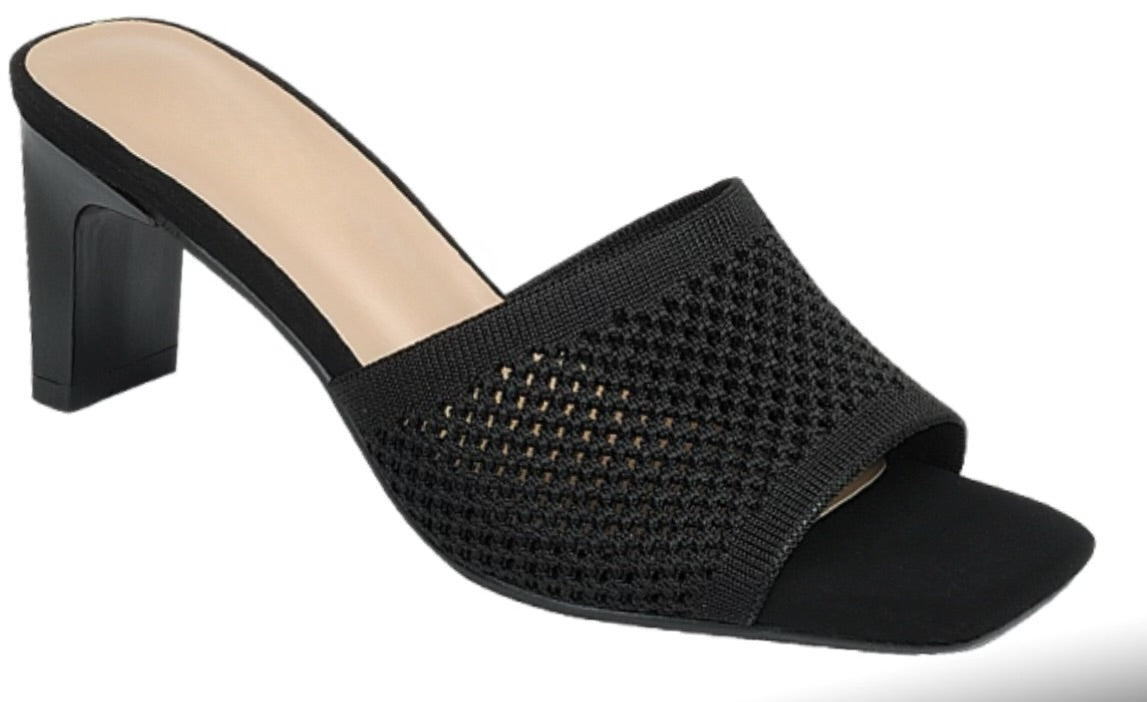 Frida Black Mule heel