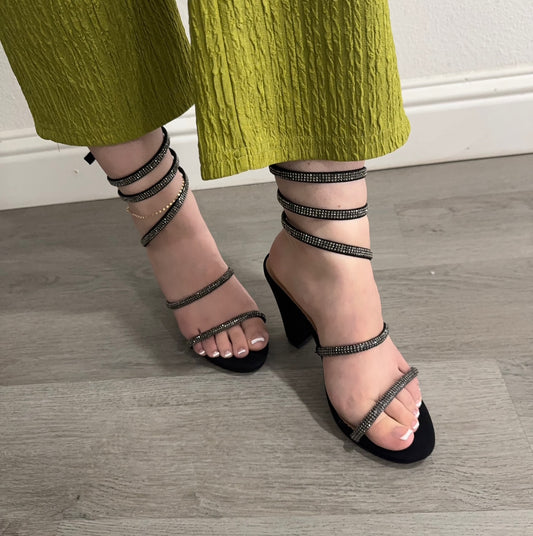 Leslie Spiral Bling heel