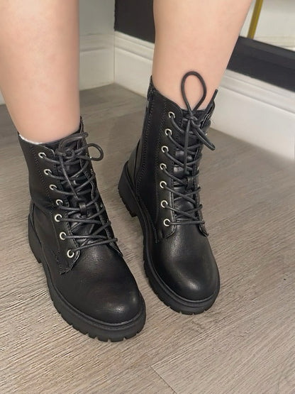 Combat black boot