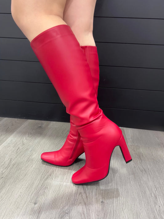 Bloody Red heel boot
