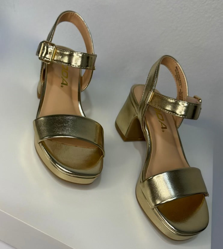 Sadie girls  Gold Heel