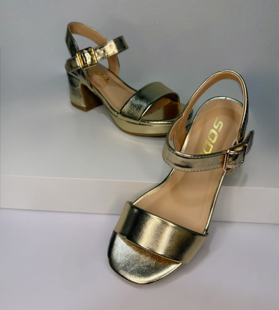 Sadie girls  Gold Heel
