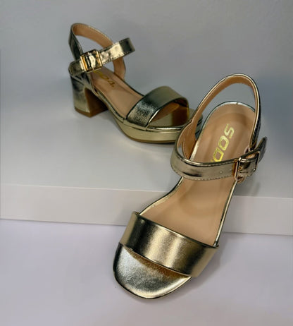 Sadie girls  Gold Heel