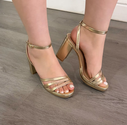 Melina Gold Heel