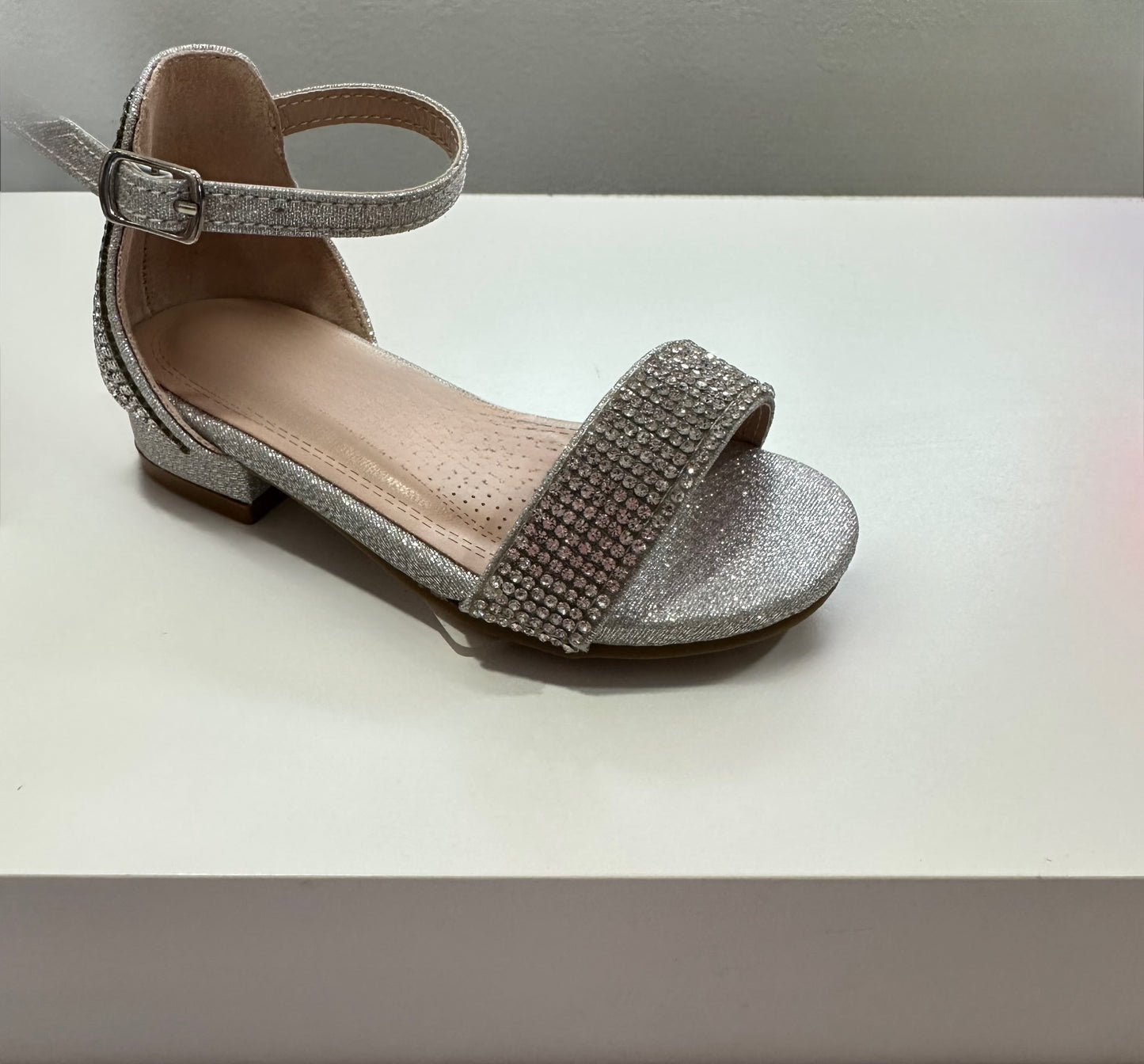Nola  Toddler silver heel