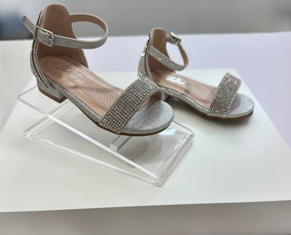 Nola  Toddler silver heel
