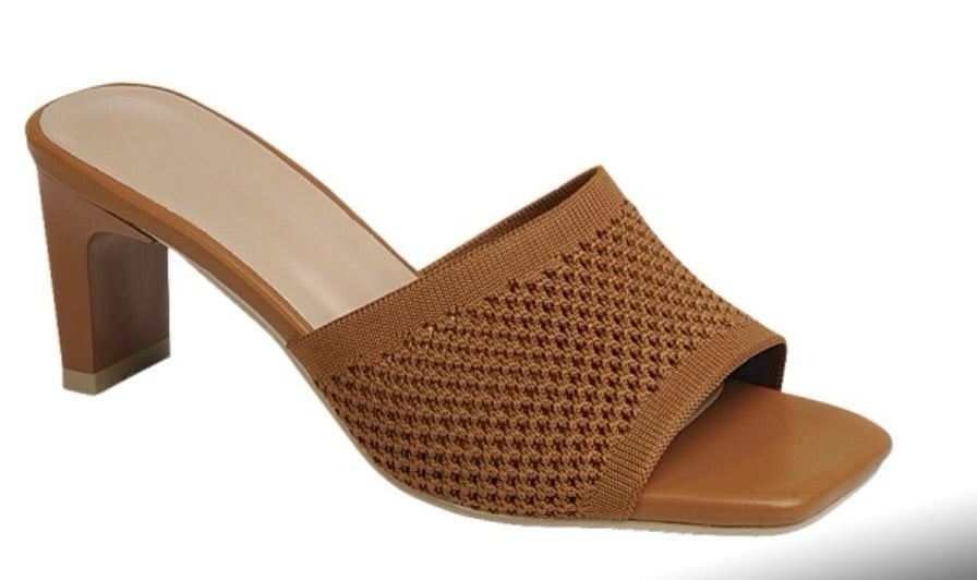 Frida Tan Mule heel