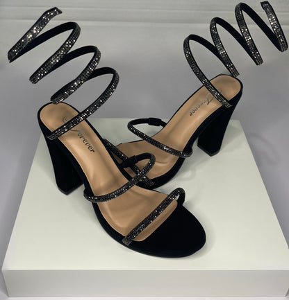 Leslie Spiral Bling heel