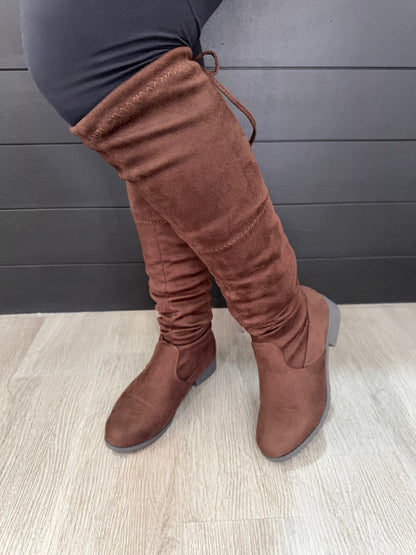 Jaleen-Brown Suede Boot