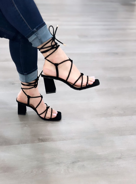 Isabella Lace Up Heels